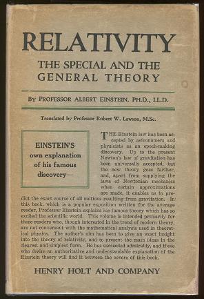 Cover of Einstein's Relativity: The Special and the General Theory